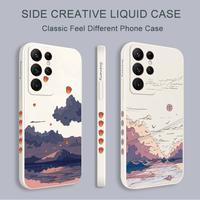 Gambar Anime Scenery Phone Case For Samsung Galaxy S24 Ultra Plus Liquid dari Founding's Store undefined 1 Tokopedia