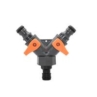Gambar 3/4" Thread Garden Tap Water Splitter 2-Way Garden Hose Valve Y T dari Zyy Storee undefined 3 Tokopedia