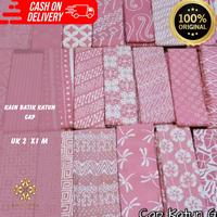 Gambar Kain Batik Cap Katun Warna Pink Bisa COD 2402150004 - F dari Kebon Batik undefined 1 Tokopedia