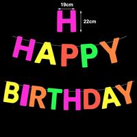 Gambar Neon Party Supplies Set Glow in the Dark Birthday Banner with UV dari Achilles Stores undefined 2 Tokopedia