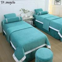 Gambar Custom Size LOGO 4-8pcs Crystal Velvet Bedding Set Beauty Salon Tuina dari GLY KERIA undefined 2 Tokopedia