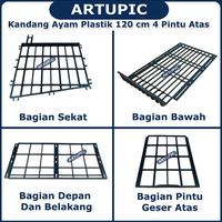 Gambar Kandang Baterai Ayam PLASTIK Bebek Petelur 4 Pintu Atas Artupic 8 dari Craby undefined 2 Tokopedia