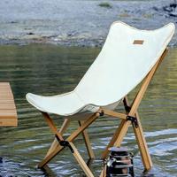 Gambar Foldable Chair Camping Solid Wood with Canvas Outdoor Furniture E dari Muhamad Ramlan Store undefined 4 Tokopedia