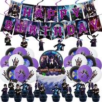 Gambar The Movie Wednesday Addams Party Supplies Include Paper Cups Plates dari Achilles Stores undefined 2 Tokopedia