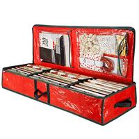 Gambar Large Capacity Storage Bag Christmas Gift Wrap Storage Organizer with dari Smartza undefined 3 Tokopedia