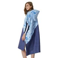 Gambar Surf Poncho Changing Towel Quick Dry Summer Hooded Beach Microfiber dari De Nature Herbal Sehat Indonesia undefined 5 Tokopedia
