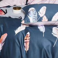 Gambar Luxury Egyptian cotton bedding set feather print design duvet cover dari BRONWEN undefined 5 Tokopedia