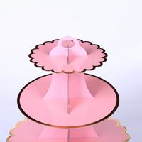 Gambar Pink multi-layer paper cake stand Birthday party supplies Three layer dari Dreambottle24 undefined 2 Tokopedia