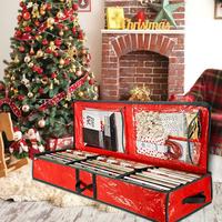 Gambar Large Capacity Storage Bag Christmas Gift Wrap Storage Organizer with dari Smartza undefined 2 Tokopedia