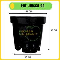 Gambar DM JINGGA 20 Pot ANGGREK Plastik 19 cm HITAM Gantung Pot Bunga Orchid - HITAM dari Dander Fast undefined 2 Tokopedia