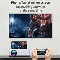 Gambar Proyektor 4K Android 9.0 Smart Proyektor LCD WiFi Bluetooth Portable - Gray-B dari Hoshi_store. undefined 4 Tokopedia