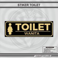 Gambar STIKER TOILET WARNA HITAM, STIKER TOILET PRIA, STIKER TOILET WANITA - TOILET WANITA 24X8, Hitam dari RAYYAN STIKER undefined 3 Tokopedia