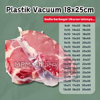 Gambar Plastik Vacuum 18 x 25 cm, Vacum Bag Plastic Vakum Sealer - Isi 100pcs - Isi 100pcs dari MPMachinery undefined 1 Tokopedia
