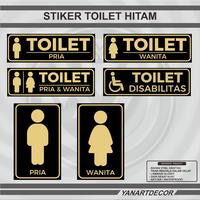 Gambar STIKER TOILET WARNA HITAM, STIKER TOILET PRIA, STIKER TOILET WANITA - TOILET WANITA 24X8, Hitam dari RAYYAN STIKER undefined 1 Tokopedia