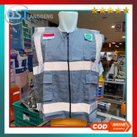 Gambar [NEW] Rompi Safety America Drill Abu-Abu - Rompi Safety Proyek Abu-ABU dari PureBliss ofc undefined 1 Tokopedia