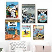 Gambar 1Pc Animation Ttintins Adventure Poster Stickers Art Wall Murals dari Gema Digital undefined 4 Tokopedia