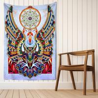 Gambar Owl Windbell Tapestry Wall Hanging Psychedelic Magic Bohemian Art dari WoodwardCherry undefined 5 Tokopedia