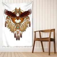 Gambar Owl Windbell Tapestry Wall Hanging Psychedelic Magic Bohemian Art dari WoodwardCherry undefined 3 Tokopedia