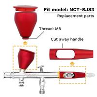 Gambar NCT-SJ83 Dual Action Airbrush 9cc 20cc 40cc Black Red Cups & Hand dari Tokonya Toyenk undefined 2 Tokopedia