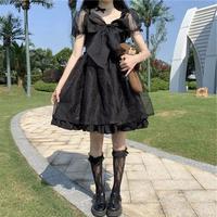 Gambar Japanese Sweet and Cute Girl Lolita Dress Puff Sleeve White Kawaii dari FORDANSTORE undefined 5 Tokopedia