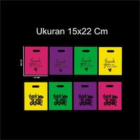 Gambar PE WARNA UK 15x22  isi 50pcs Kantong plastik motif thank you  viral dari BhebakuLan undefined 1 Tokopedia