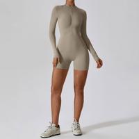Gambar PREMIUM AMORA JUMPSUIT Olahraga Yoga Workout Gym - KHAKI, S dari lafiola undefined 3 Tokopedia