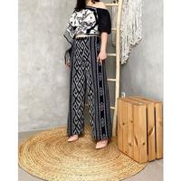 Gambar Celana Tenun Etnik Kulot Wanita Sumba Bawahan Motif NTT Jumbo Premium - HITAM SALUR, XL dari ponokawanbatik undefined 4 Tokopedia