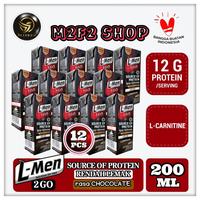 Gambar L-Men High Protein 2 Go Low Fat Cokelat UHT Kotak - 200 ml 12 Pcs dari JOPRIAL STORE undefined 1 Tokopedia