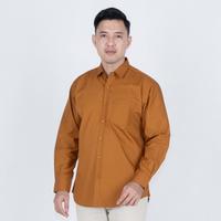 Gambar Benhill Kemeja Pria Basic Polos Panjang  Katun Poplin 30-51144 - Orange, S dari Benhill undefined 4 Tokopedia