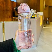 Gambar 650ml Water Bottle with Time Marker Reusable Outdoors Sports Drinking dari Nureos Store undefined 5 Tokopedia