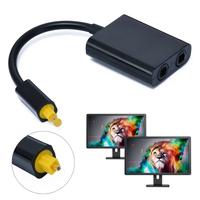 Gambar CY Dual Port Toslink Digital Optical Audio Splitter Adapter Fiber dari Jesanda Store undefined 3 Tokopedia
