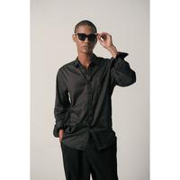 Gambar Larusso Kemeja Basic Tencel Panjang - Black M009 dari ferrland seller undefined 2 Tokopedia