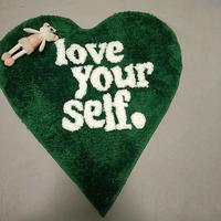 Gambar Green Tufting Heart Bedroom Rug Fluffy Letters Carpet Living Area dari BEATRIX MALL undefined 2 Tokopedia