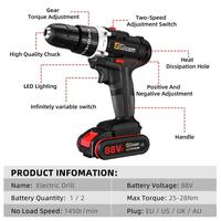 Gambar 25+3 Torque Cordless Drill Electric Screwdriver Rechargeable Electric dari Neona Stores undefined 4 Tokopedia