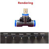 Gambar 5pcs 6mm Nozzles Low Pressure Misting Cooling System Humidify dari HESPERIA undefined 2 Tokopedia
