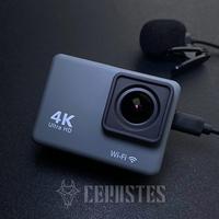 Gambar CERASTES Action Camera 4K60FPS WiFi Anti-shake Action Camera With dari Juragan Syamsiah undefined 3 Tokopedia