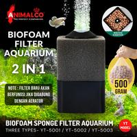 Gambar BIOFOAM FILTER 2IN1 AQUARIUM SPONGE BIO FOAM AERATOR AKUARIUM AIR IKAN - YT5002 + Media dari Animal Co undefined 1 Tokopedia