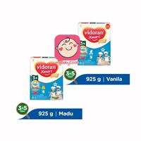 Gambar [Bine] Vidoran Xmart 1+ 3+ Imunup Vanila Madu 925Gr Susu Formula dari Bainne undefined 2 Tokopedia