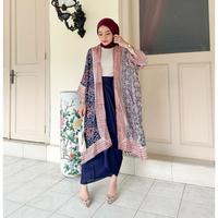 Gambar Set Baju Batik Wanita Atasan Outer Rok Lilit VisCose Pesta JUmbo - Maroon, Outer + Rok dari ponokawanbatik undefined 2 Tokopedia