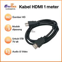 Gambar Kabel HDMI 1M TV Digital Set Top Box Hitam Standard - HDMICable dari eterlink.id undefined 1 Tokopedia