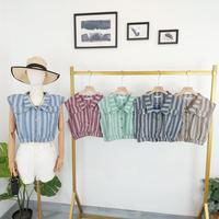 Gambar ATASAN CROP LIST BRAND HELLO 50190 FASHION WANITA IMPORT BANGKOK - GREEN dari bebellaid undefined 3 Tokopedia