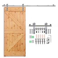 Gambar Lwzh 10-16Ft Single Barm Door Hardware Round Shaped Silver Stainless dari ricochet 1 undefined 4 Tokopedia