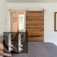 Gambar Lwzh 10-16Ft Single Barm Door Hardware Round Shaped Silver Stainless dari ricochet 1 undefined 3 Tokopedia