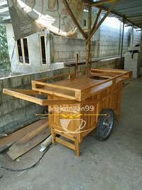 Gambar jual rombong gerobak kayu es cincau cendol es puter 19F3B2024 limited dari TOKO KENNETHH undefined 1 Tokopedia