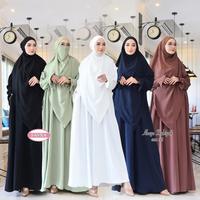 Gambar Gamis Wanita One Set Abaya Shabiyan Dress Wanita Muslim Sayra Official - Hitam dari Zona Fashion Muslim undefined 1 Tokopedia
