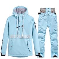 Gambar New Women Ski Suit Men Waterproof Thick Warm Skiing Outerwear Sno dari Damai Area3 undefined 5 Tokopedia