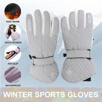 Gambar Winter Snowboard Ski Gloves Pu Leather Nonslip Touch Screen Wate dari Campaign Id undefined 2 Tokopedia