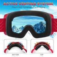 Gambar Ski Goggles Magnetic Set Wide Vision Snowboard Goggles For Men Wo dari Totoro Starr undefined 2 Tokopedia