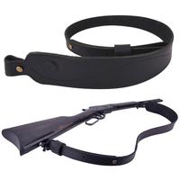 Gambar Vintage Leather Rifle Sling Adjustable Hunting Gun Shoulder Strap dari Damai Area3 undefined 1 Tokopedia