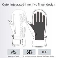 Gambar Aolikes Snowboard Mittens For Women Men Waterproof Ski Gloves Tou dari Campaign Id undefined 4 Tokopedia